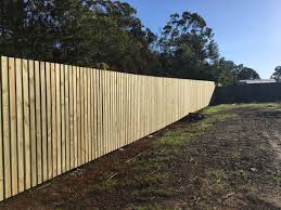 Lapped timber fence