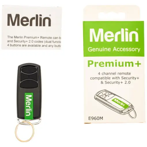 Merlin E960M PREMIUM Garage Door Remote Control Security +2.0 & Security+ C945 - Image 2