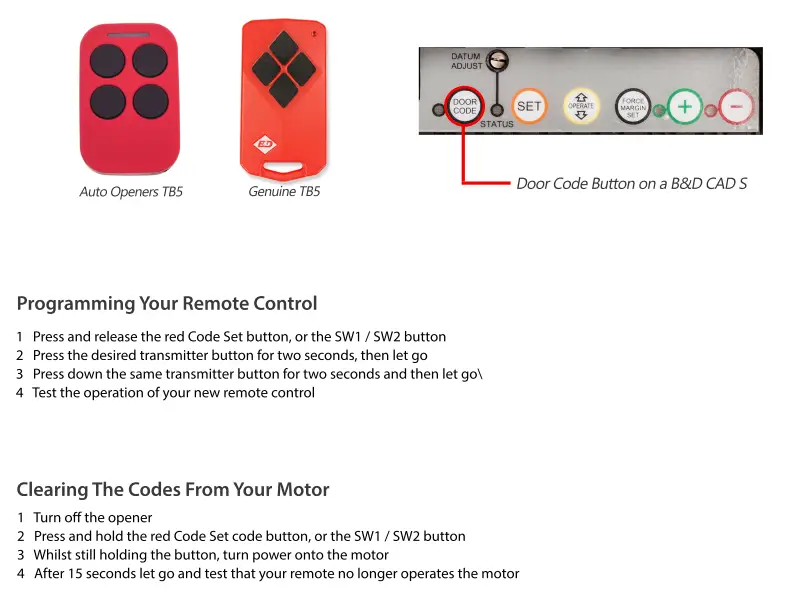 PTX5 Remote Control Replacement - Image 2